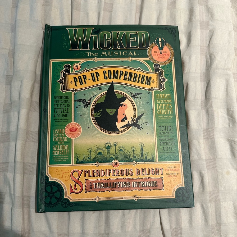 Wicked broadway musical pop up book